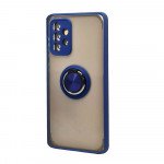 Tuff Slim Armor Hybrid Ring Stand Case for Samsung Galaxy A32 5G (Blue)